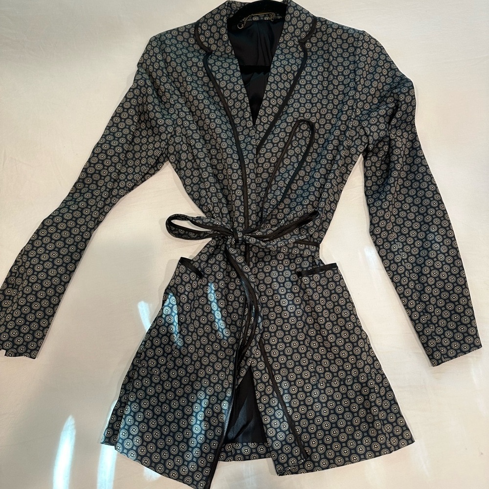 Silk Printed Blazer